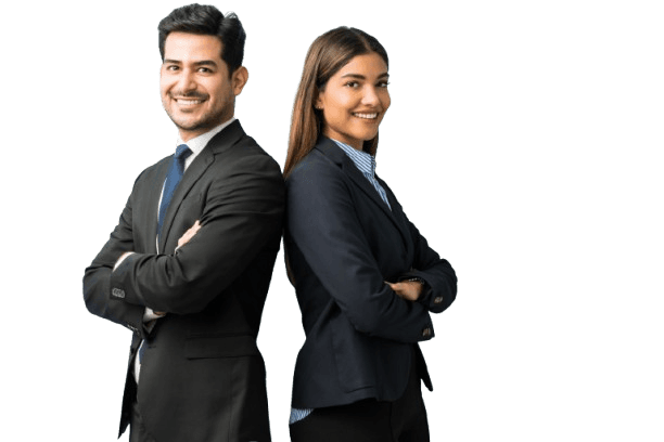 Two professionals ready for their next career opportunity